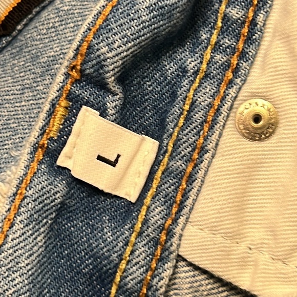 Jack and Jones Blue and Black Jean Shorts Distressed Style - Picture 10 of 10